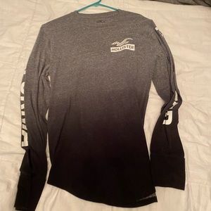 hollister black and grey long sleeve